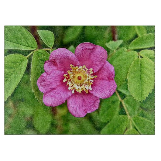 Eine wilde Rose Schneidebrett (Vorderseite)