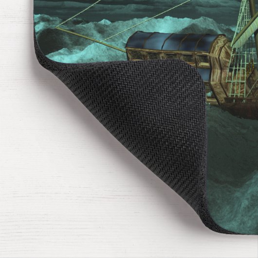 Eine wilde und stürmische Meeresmousepad Mousepad (Ecke)