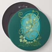 Eine wilde Weinrebe Button (Vorne & Hinten)