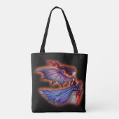 Eine Wind Gothic Vampire Fee Kunst Tasche (Rückseite)