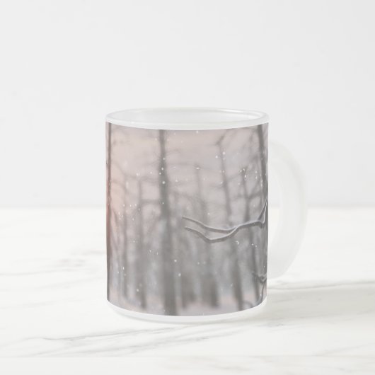 Eine Winter-Nacht-Traum-Tasse Mattglastasse (VorderseiteRechts)