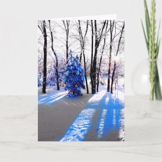 Eine Winter Solstie/Urlaubskarte Feiertagskarte (Vorderseite)