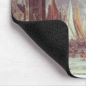Eine Winter-Szene in Amsterdam Mousepad (Ecke)