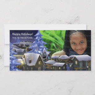 Eine Winter Wonderland Foto Card Feiertagskarte