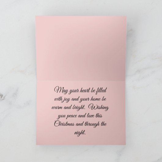 Eine Winter Wonderland Weihnachtskarte Dankeskarte (Innenseite)