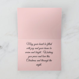 Eine Winter Wonderland Weihnachtskarte Dankeskarte