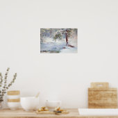 Eine Winteridylle Poster (Küche)