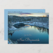 Eine Winterlandschaft aus New Brunswick Kanada Postkarte (Vorne/Hinten)
