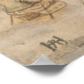 Eine Winterlandschaft mit zwei Herren, die Colf sp Poster (Ecke)