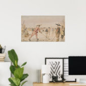 Eine Winterlandschaft mit zwei Herren, die Colf sp Poster (Heimbüro)