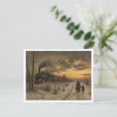Eine Winterlandschaft. Postkarte (Stehend Vorderseite)
