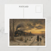 Eine Winterlandschaft. Postkarte (Vorne/Hinten)