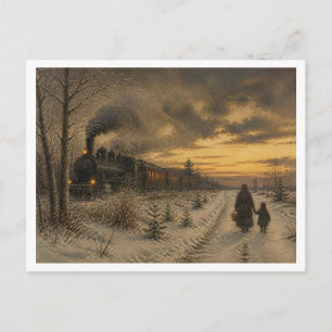 Eine Winterlandschaft. Postkarte