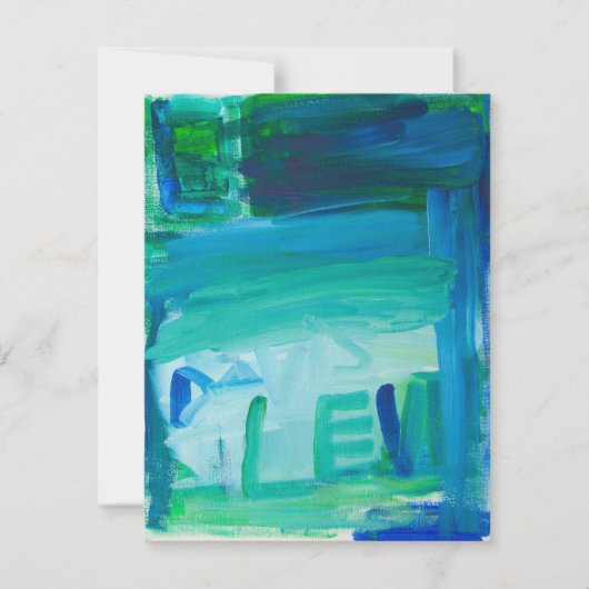 Eine Winterlandschaft von Levi Feiertagskarte (Vorderseite)