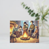 Eine winterliche Ansammlung Feiertagspostkarte (Stehend Vorderseite)