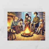 Eine winterliche Ansammlung Feiertagspostkarte (Vorne/Hinten)