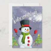 Eine winterliche Einladung (Vorderseite)