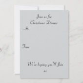 Eine winterliche Einladung (Rückseite)