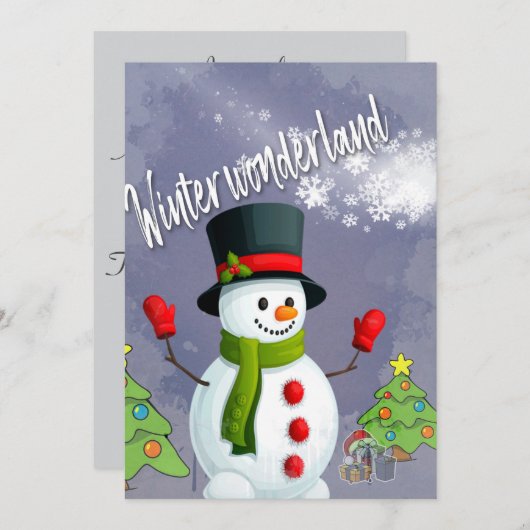 Eine winterliche Einladung (Vorne/Hinten)