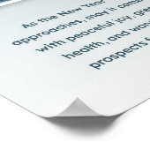 Eine winterliche Nacht Poster (Ecke)