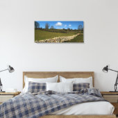 Eine Wintermauer Leinwanddruck (Insitu (Schlafzimmer))