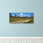 Eine Wintermauer Leinwanddruck (Insitu (Holzboden))