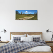 Eine Wintermauer Leinwanddruck (Insitu (Schlafzimmer))