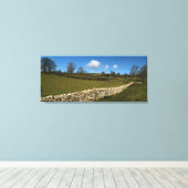 Eine Wintermauer Leinwanddruck (Insitu (Holzboden))