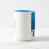 Eine Winternacht Zweifarbige Tasse (Mittel)