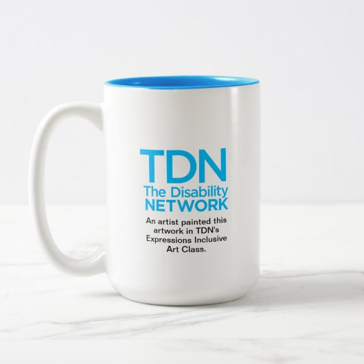 Eine Winternacht Zweifarbige Tasse (Links)