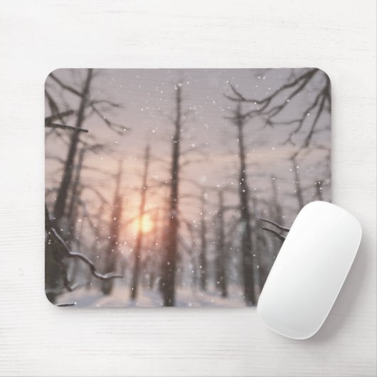 Eine Winternachtsmousepad Mousepad (Mit Mouse)