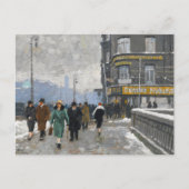 Eine Winterstraße | Paul Fischer Postkarte (Vorderseite)
