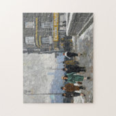 Eine Winterstraße | Paul Fischer Puzzle (Vertikal)