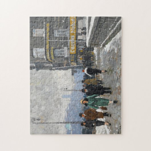 Eine Winterstraße | Paul Fischer Puzzle (Vertikal)