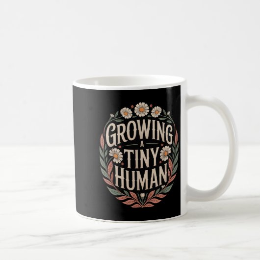 Eine winzige Announc der menschlichen Junge Mutter Kaffeetasse (Rechts)