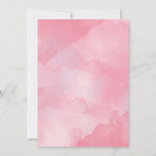 Eine winzige kleine Damendusche Einladung (Rückseite)