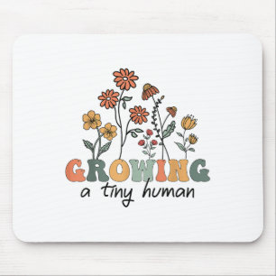 Eine winzige menschliche Blume T-Shirt Funny Preg  Mousepad