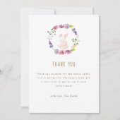 Eine winzige Osterblütendusche Dankeskarte (Vorderseite)