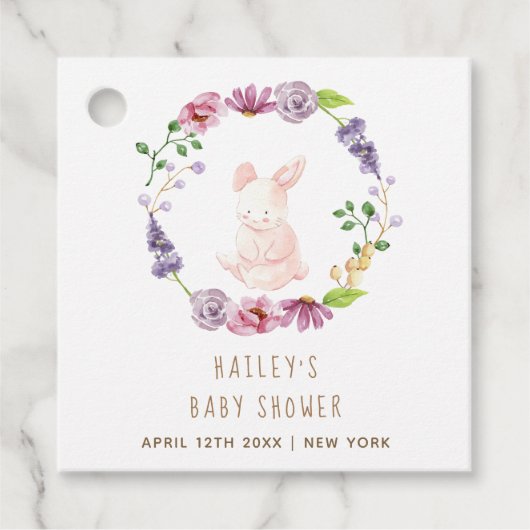 Eine winzige Osterblütendusche Geschenkanhänger (Vorderseite)