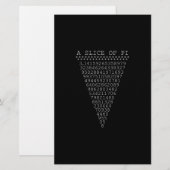Eine winzige Scheibe Pi Briefpapier (Vorne/Hinten)
