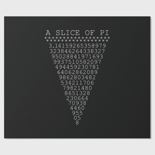 Eine winzige Scheibe Pi Geschenkpapier (Flach)