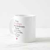 Eine wirklich erstaunliche Hebamme und Entbindungs Kaffeetasse (Vorderseite Links)