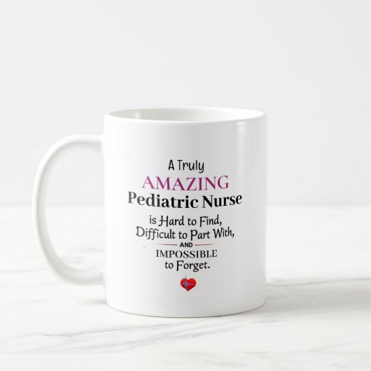 Eine wirklich erstaunliche Kinderkrankenschwester  Kaffeetasse (Links)