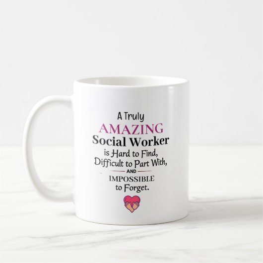 Eine wirklich erstaunliche Sozialarbeiterin Kaffeetasse (Links)