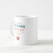 Eine wirklich großartige Herzkrankenschwester mit  Kaffeetasse (Vorderseite Links)
