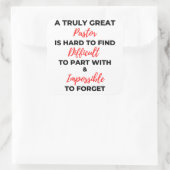 Eine wirklich große Pastete ist schwer zu finden b Quadratischer Aufkleber (Tasche)