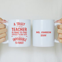 Eine wirklich Phantastische Teacher Red Coffee Tas