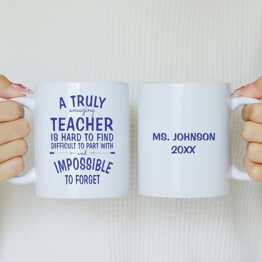 Eine wirklich Phantastische Teacher Royal Blue Cof Kaffeetasse