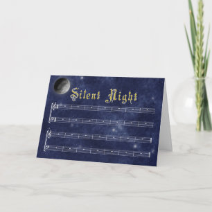 Eine wirklich stille Nacht-Grußkarte Feiertagskarte
