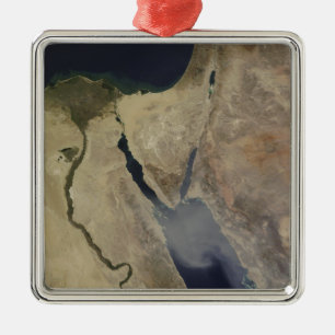 Eine Wolke des tan Staubes von Saudi-Arabien Silbernes Ornament